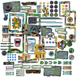 NEW Product!  49 And Market Embellishments, Level Up – Ephmera and Frames Die Cuts w/Foil