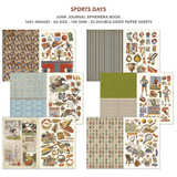 Ciao Bella Paper - Sports Days Junk Journal & Ephemera Book A4 32/Pkg