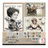 Ciao Bella Paper - Typographic Pad 8"x8" 12/Pkg