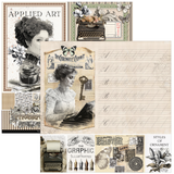 Ciao Bella Paper - Typographic Pad 8"x8" 12/Pkg