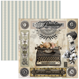 Ciao Bella Paper - Typographic Pad 8"x8" 12/Pkg