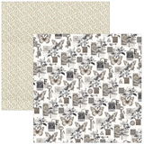 Ciao Bella Paper - Typographic Pad 8"x8" 12/Pkg