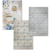 Ciao Bella Paper - Deluxe Paper Silver & Vellum Dual Pack A4 MIXED 6/Pkg Eastern Journey