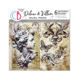 Ciao Bella Paper - Deluxe Paper Pearl Copper & Vellum Dual Pack MIXED 6/Pkg Typographic