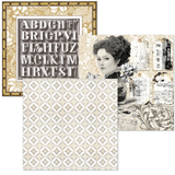 Ciao Bella Paper - Deluxe Paper Pearl Copper & Vellum Dual Pack MIXED 6/Pkg Typographic