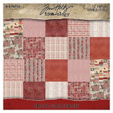 Tim Holtz Paper, Double-Sided Cardstock 8"X8", Idea-ology: Palette Collection: Red