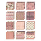 Tim Holtz Paper, Double-Sided Cardstock 8"x8", Idea-ology: Palette Collection: Pink