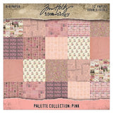 Tim Holtz Paper, Double-Sided Cardstock 8"x8", Idea-ology: Palette Collection: Pink