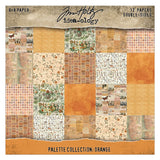 Tim Holtz Paper, Double-Sided Cardstock 8"X8", Idea-ology: Palette Collection: Orange
