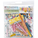 NEW Product!  Preorder - 49 And Market Embellishment, Chipboard Set - Glimmer and Glee