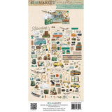 NEW Product!  Preorder - 49 And Market Embellishment, Laser Cut Outs - Travel Diaries