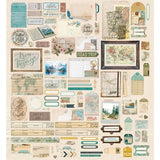 NEW Product!  Preorder - 49 And Market Embellishment, Die-Cut Elements - Travel Diaries