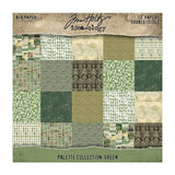 Tim Holtz Paper, Double-Sided Cardstock, 8x8", Idea-ology: Palette Collection: Green