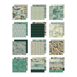 Tim Holtz Paper, Double-Sided Cardstock, 12"X12", Idea-ology: Palette Collection: Green