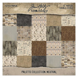 Tim Holtz Paper, Double-Sided Cardstock, 12"X12", Idea-ology: Palette Collection: Neutral