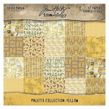 Tim Holtz Paper, Double-Sided Cardstock, 12"X12", Idea-ology: Palette Collection: Yellow