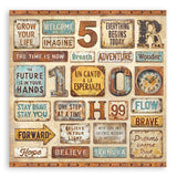 Stamperia Paper, Double-Sided Paper Pad 12"X12" 10/Pkg - A New Beginning