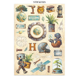 Stamperia Paper, Junk Journal Stickers, Cut-Outs & Backgrounds - A New Beginning