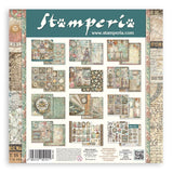 Stamperia Paper, Double-Sided Paper Pad 12"X12" 10/Pkg - Gardens of Time