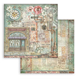 Stamperia Paper, Double-Sided Paper Pad 12"X12" 10/Pkg - Gardens of Time