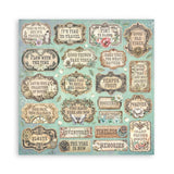 Stamperia Paper, Double-Sided Paper Pad 12"X12" 10/Pkg - Gardens of Time