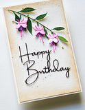 Memory Box Die, Happy Birthday Breezy Script