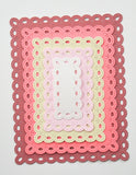 Memory Box Die, Oval Eyelet Rectangle Frames