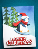 Memory Box Die, Sledding Penguin