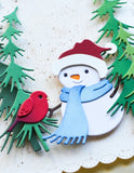 Memory Box Die, Snowman and Birdie Friend