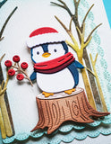 Memory Box Die, Snuggled Penguin