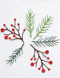 Memory Box Die, Pine and Berries Sprig