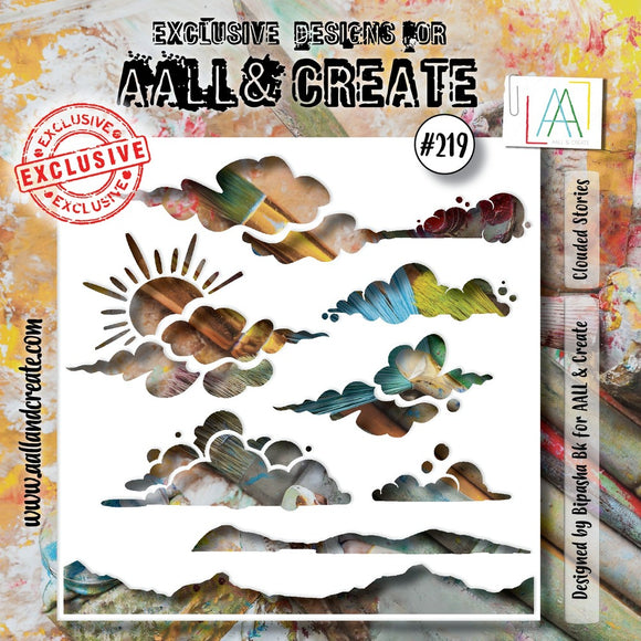 AALL & Create Stencil, #219 - Clouded Stories