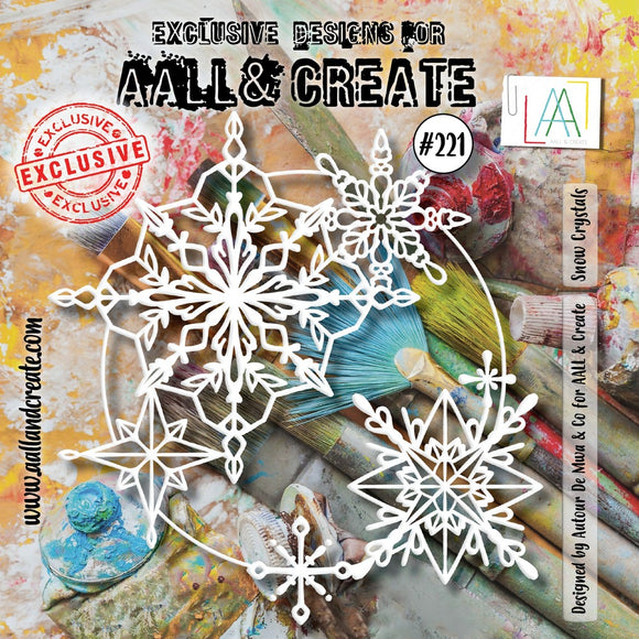 AALL & Create Stencil, #221 - Snow Crystals