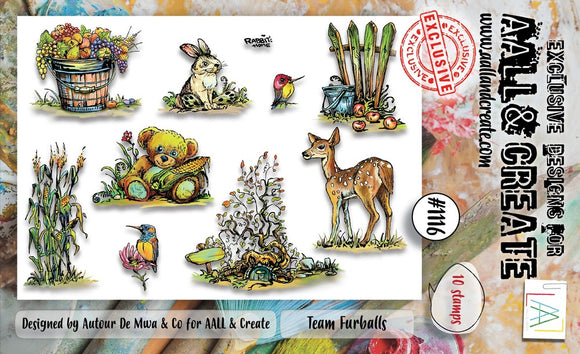 ALL & Create Stamp,  #1116 - Team Furballs