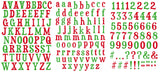 Arden Creative Studio Embellishment, Vintage Christmas - Alphabet Stickers