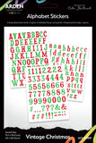 Arden Creative Studio Embellishment, Vintage Christmas - Alphabet Stickers