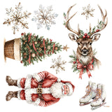 Alchemy of Art Paper, Embellishment, Rub-on Transfer - The Magic of December