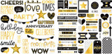 Bella Blvd Embellishment, Ephemera Words, Let's Celebrate!