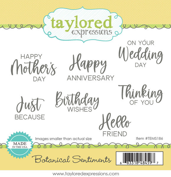 Taylored Expressions Stamp, Botanical Sentiments