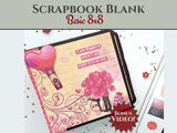 CrafTreat Scrapbook Blanks - Basic 8x8 - White