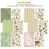 Ciao Bella Paper - Golden Winter Junk Journal & Ephemera Book