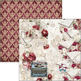 Ciao Bella Paper - Bohemian Burgundy Pad 12"x12"