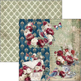 Ciao Bella Paper - Bohemian Burgundy Pad 12"x12"
