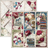 Ciao Bella Paper - Bohemian Burgundy Pad 12"x12"
