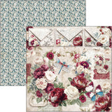 Ciao Bella Paper - Bohemian Burgundy Pad 12"x12"