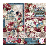 Ciao Bella Paper - Bohemian Burgundy Pad 8"x8"