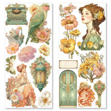Ciao Bella Embellishment, Art Stickers Artemis Transparent Adhesive Sheets 5/Pkg