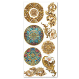 Ciao Bella Embellishment, Art Stickers Artemis Transparent Adhesive Sheets 5/Pkg