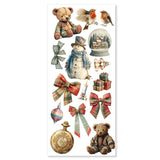 Ciao Bella Embellishment, Art Stickers Transparent Adhesive Sheets - Merry & Bright