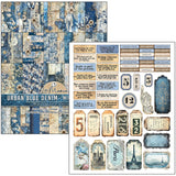 Ciao Bella Paper - Mixed Media Book Urban Blue Denim A4 Maxi